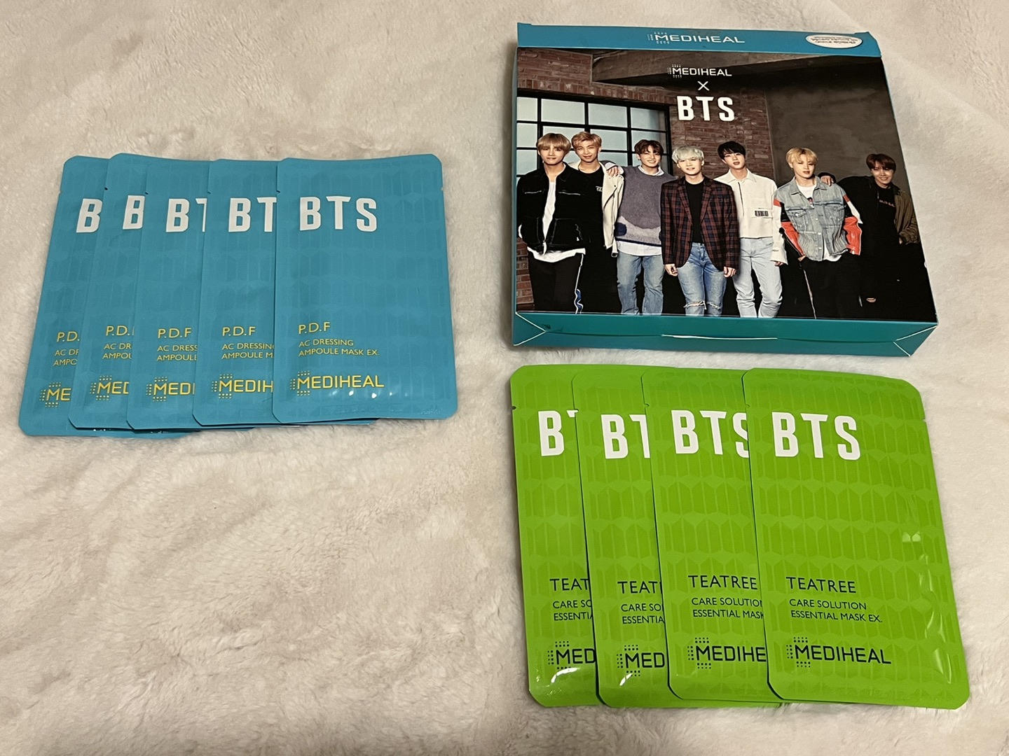 9pcs MEDIHEAL X BTS Face Masks with Photo Cards thumbnail