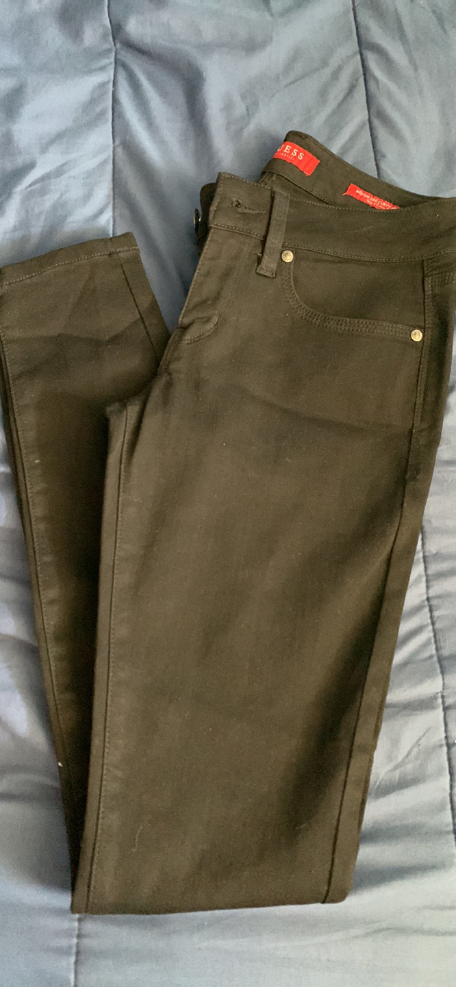 Guess black skinny jeans thumbnail