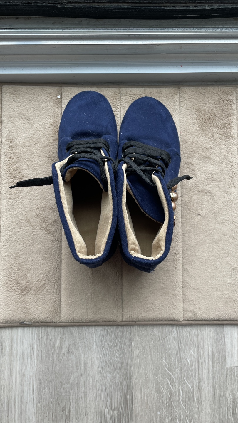 Denim designer women’s shoes - photo 3