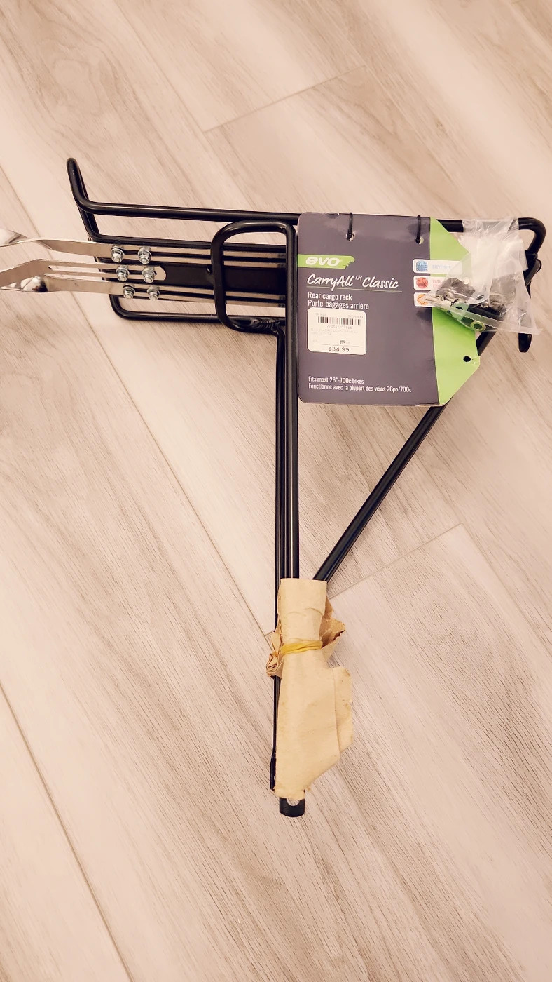 EVO bicycle rear cargo rack