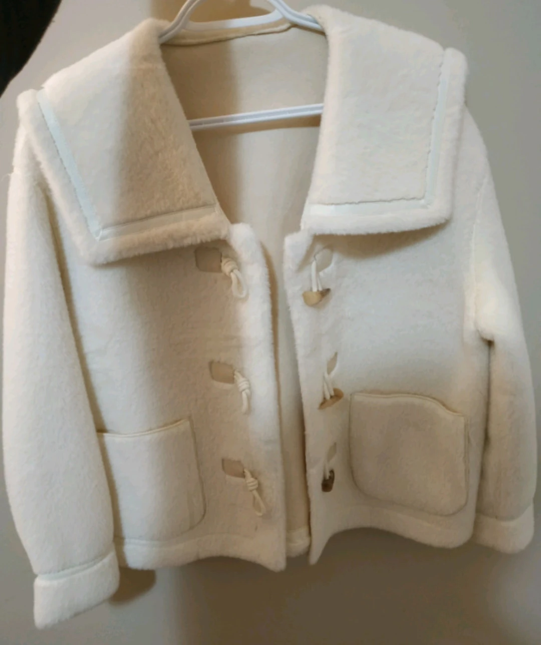 New women's jacket (faux fur, white) thumbnail