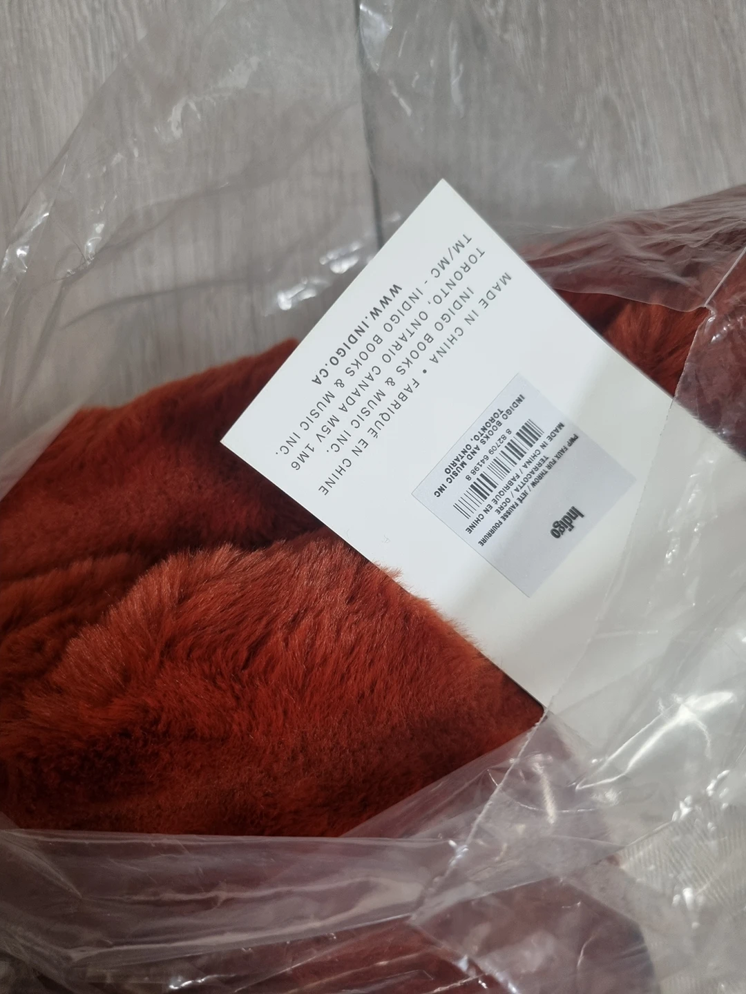 Indigo - FAUX FUR Throw blanket (totally new) - photo 3