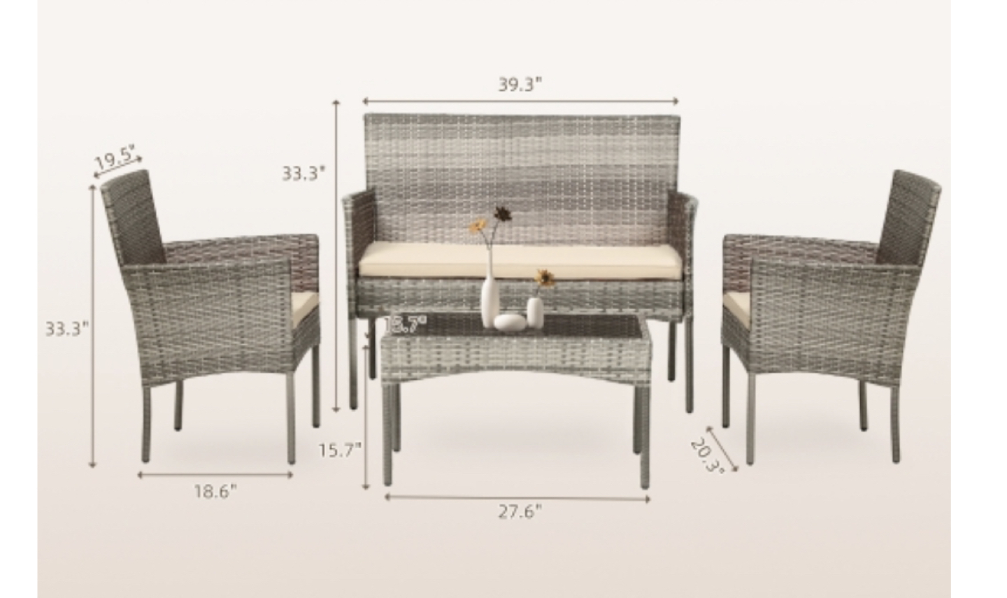 4 PC Patio Set (brand New/in box) - photo 5