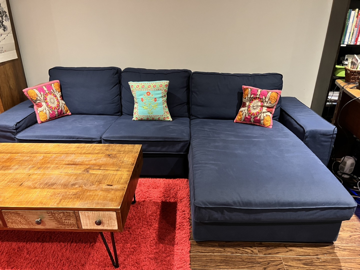 IKEA Kivik series couch with chaise