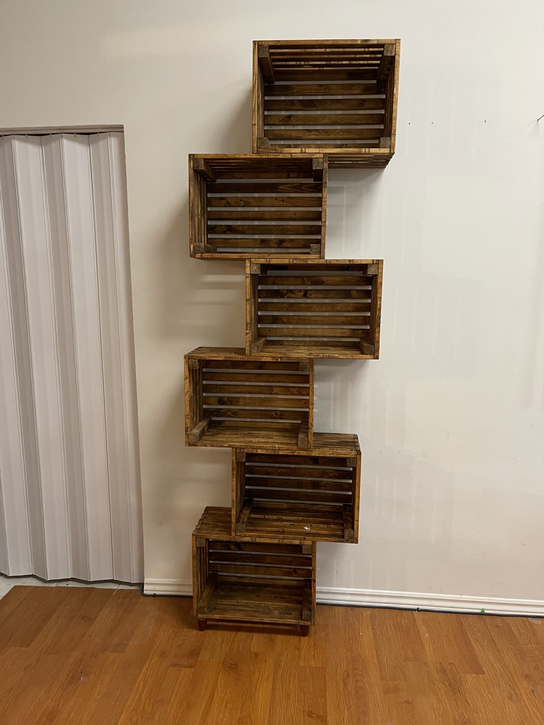 Hand crafted wooden shelf