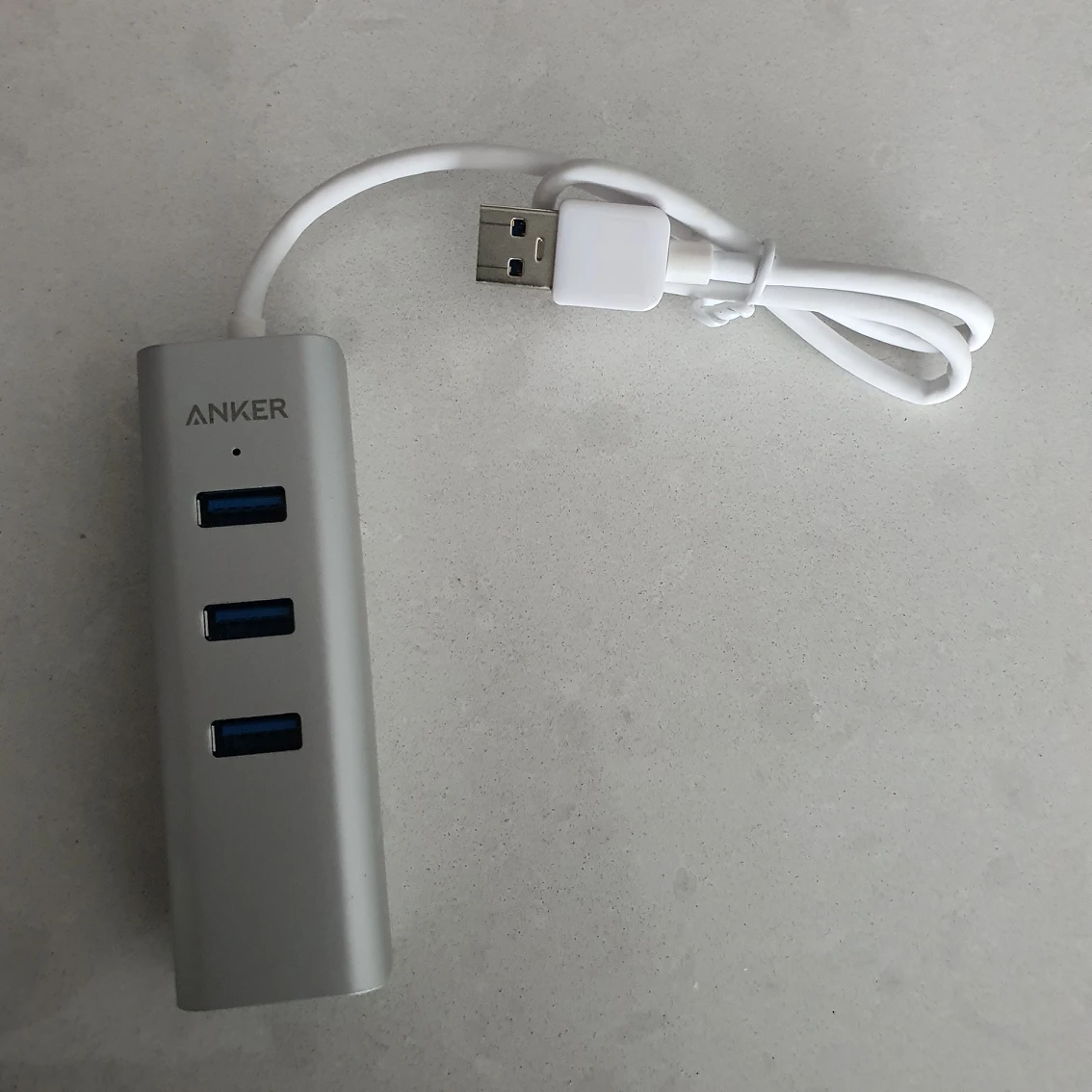Anker USB-A hub. 3x USB 3.0 ports + Ethernet port thumbnail