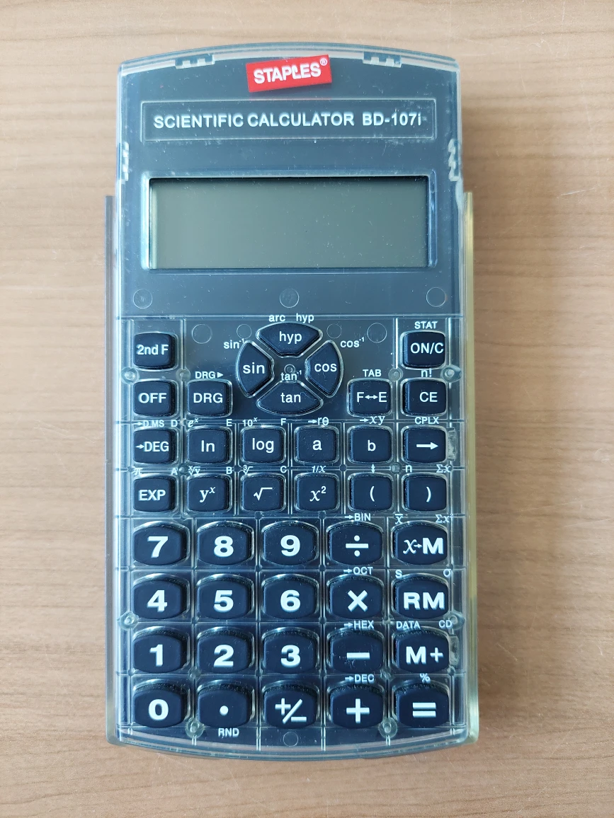 Staples Electronic Scientific Calculator BD-107i