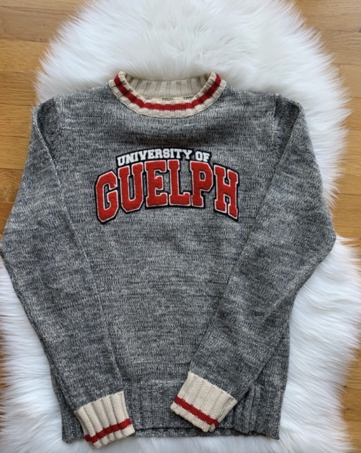 Vintage University of Guelph Knitted Crewneck thumbnail