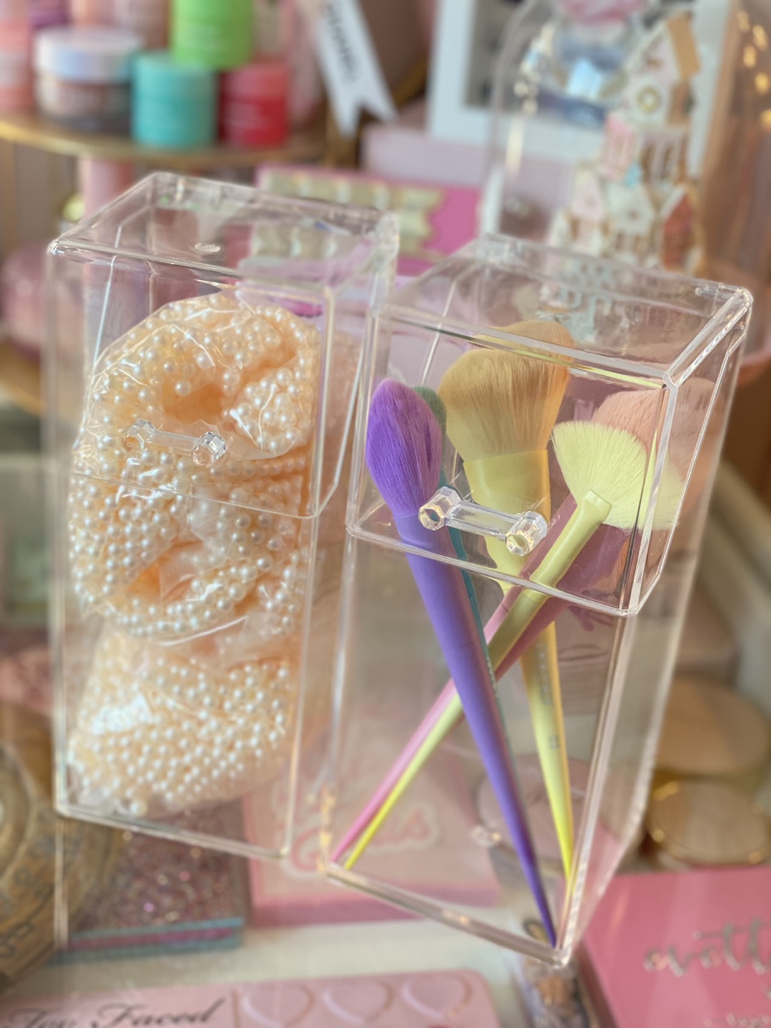 Acrylic Makeup Brushes Holder