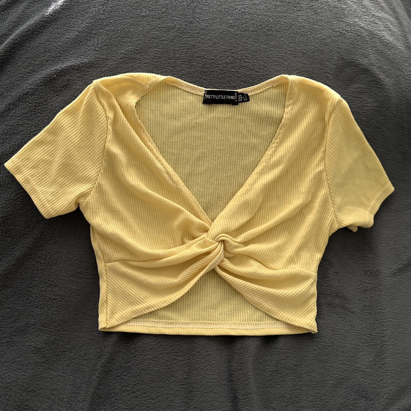 Pretty Little Thing - Yellow Cropped Top