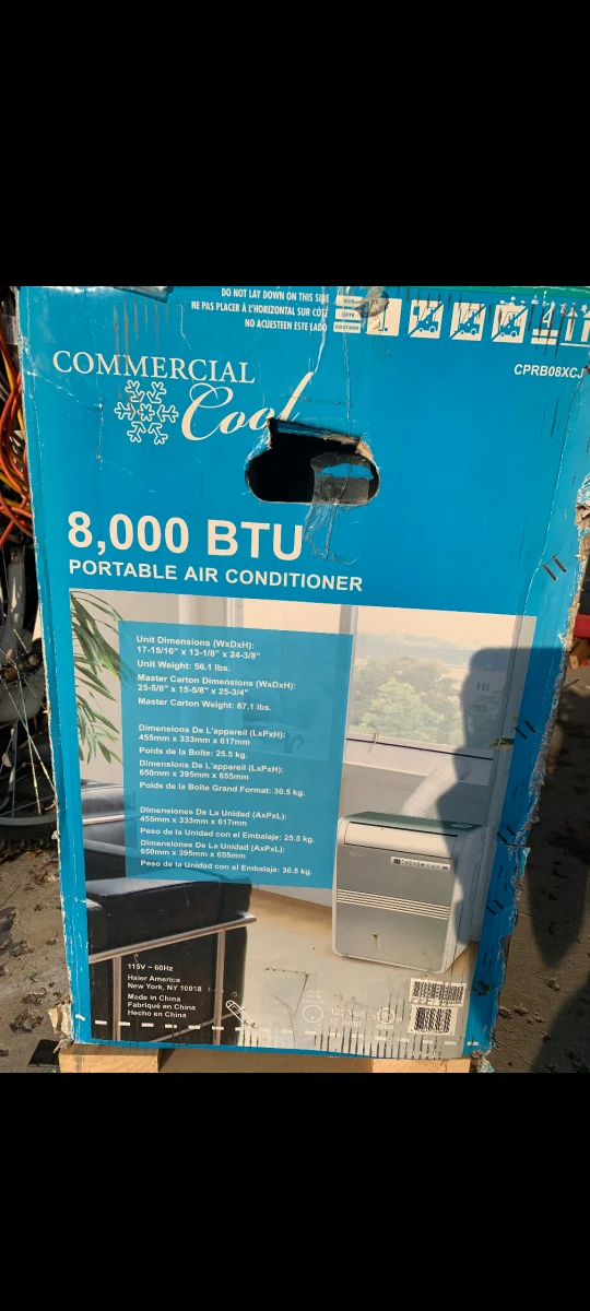 Portable Air Conditioner/Dehumidifier/Fan 8,000 BTU thumbnail