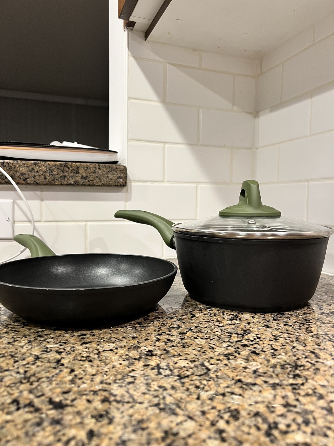 Bialetti Simply Italian Nonstick Covered Sauce Pan & Frying Pan