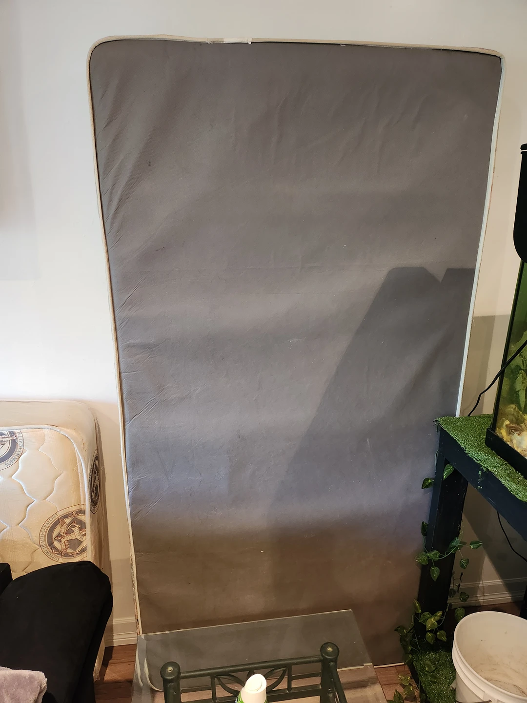 Mattress + Box Spring + memory foam + metal bed frame - photo 2