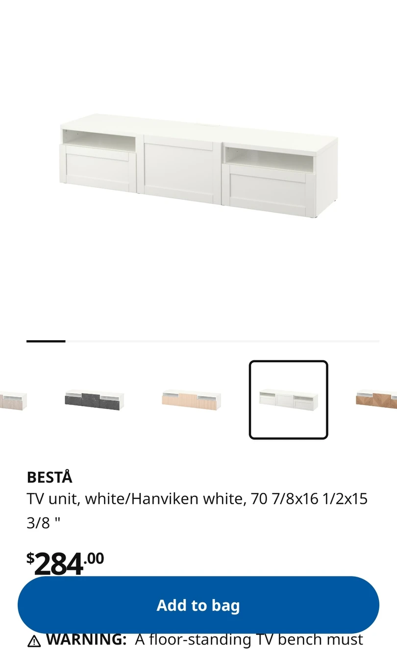 ikea besta TV stand