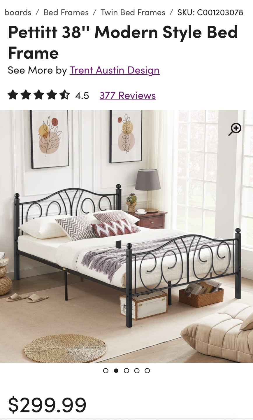 Double size bed frame - photo 5