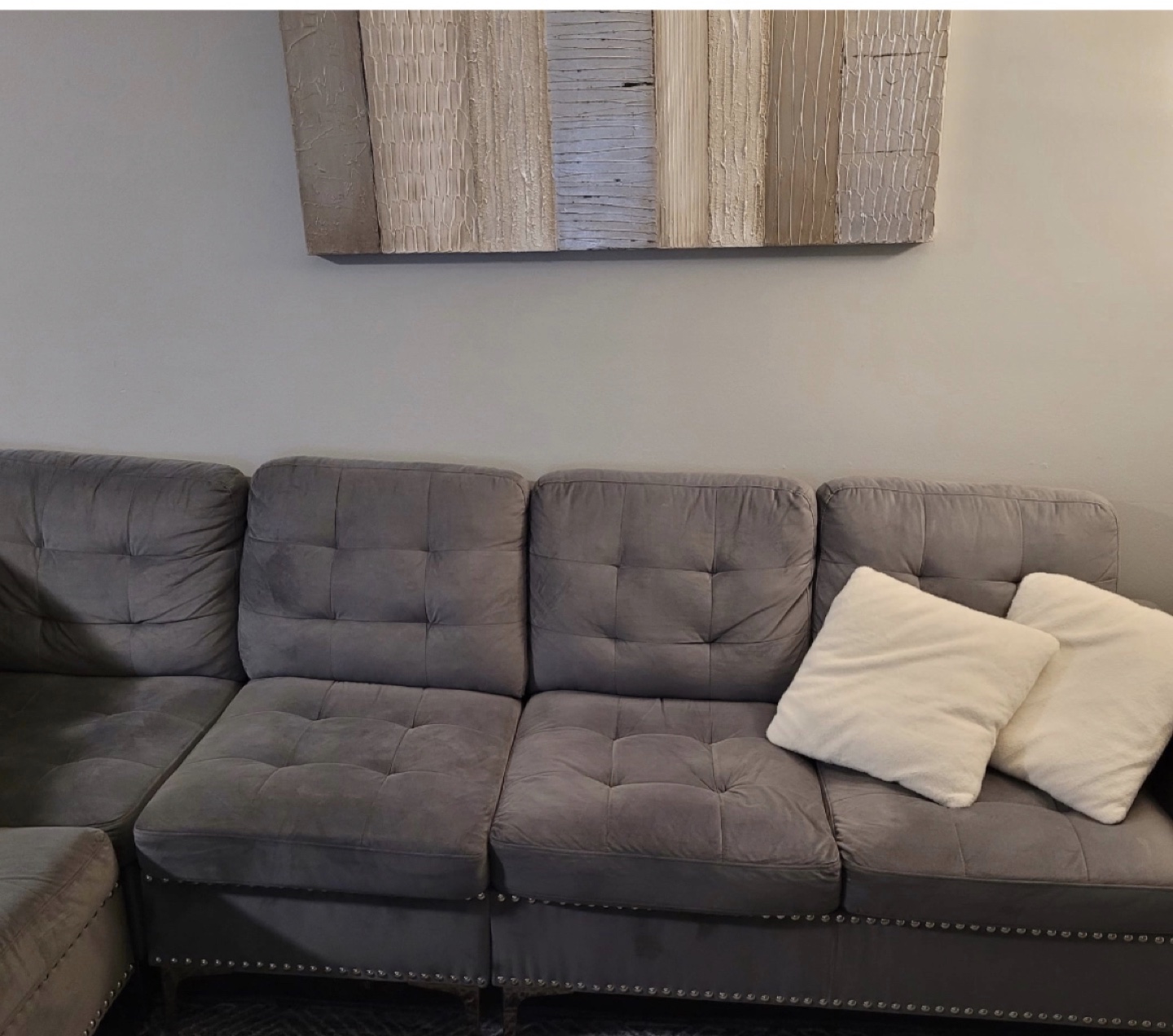 Moving Sale: Grey Couch - photo 2