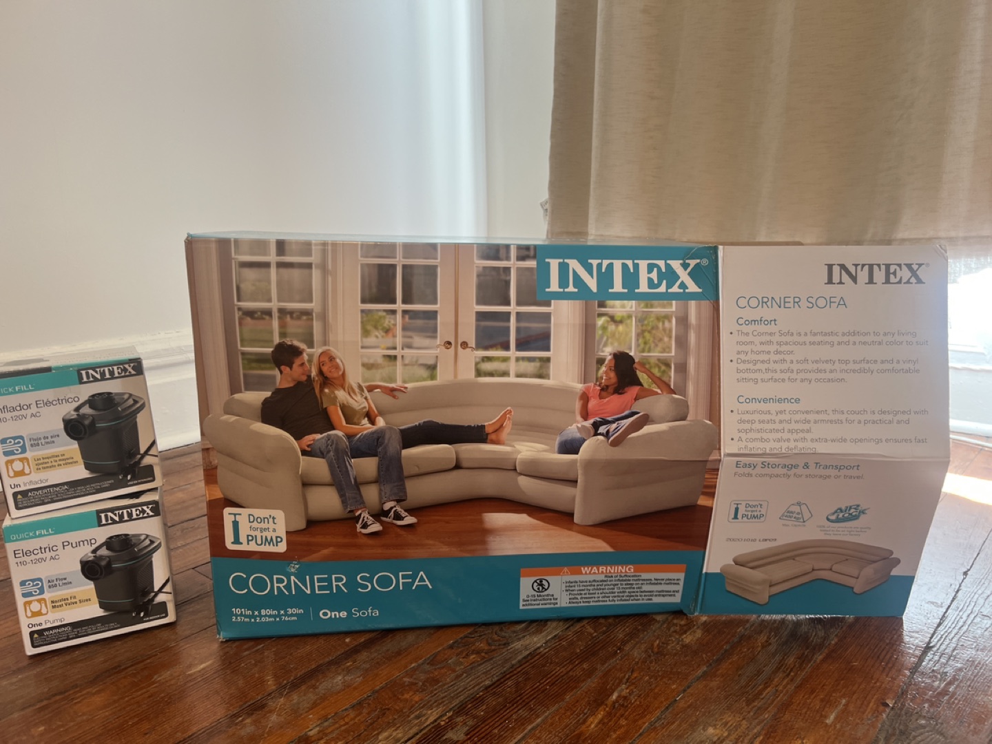 Intex inflatable corner sofa - photo 2