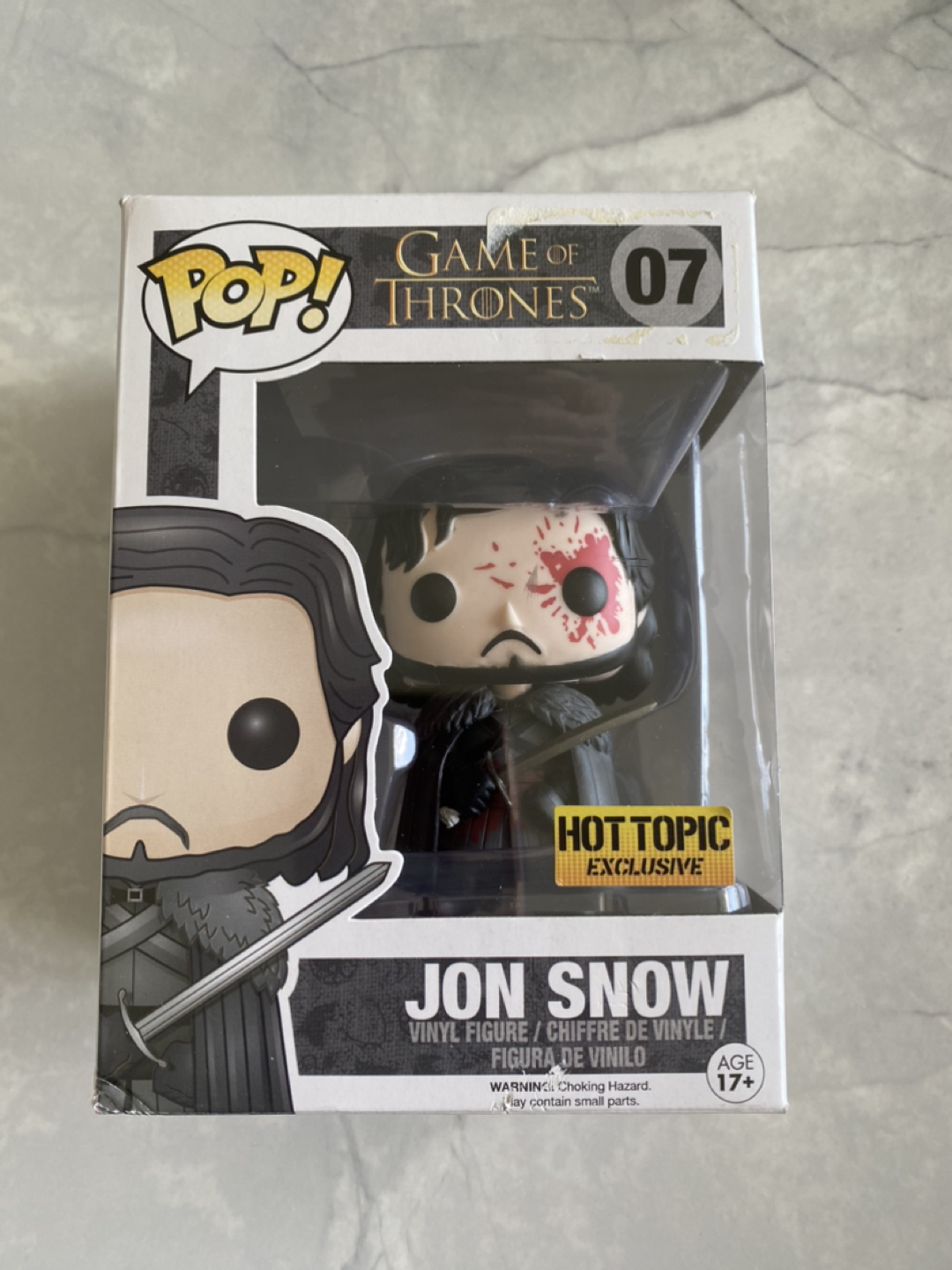 JON SNOW (BLOODY) GOT Funko Pop Vinyl Figure // With Protector thumbnail
