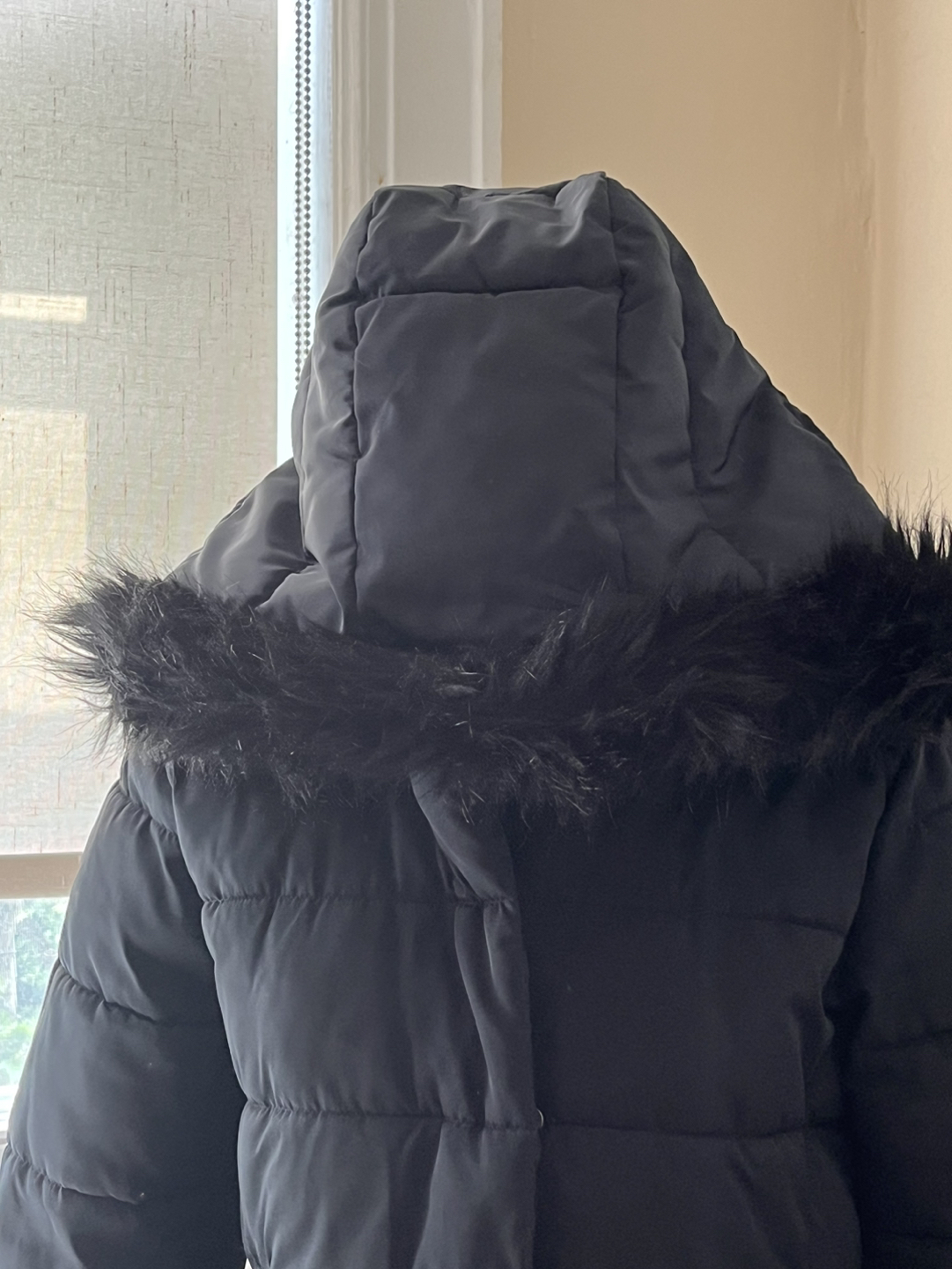 Black Hooded WinterCoat - photo 3