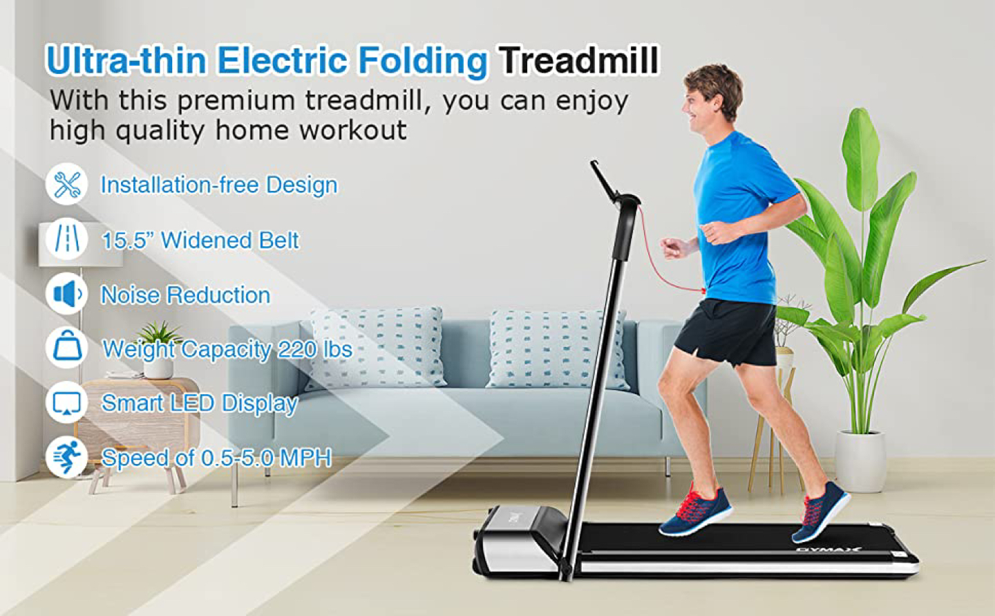 GYMAX Folding Treadmill - photo 4