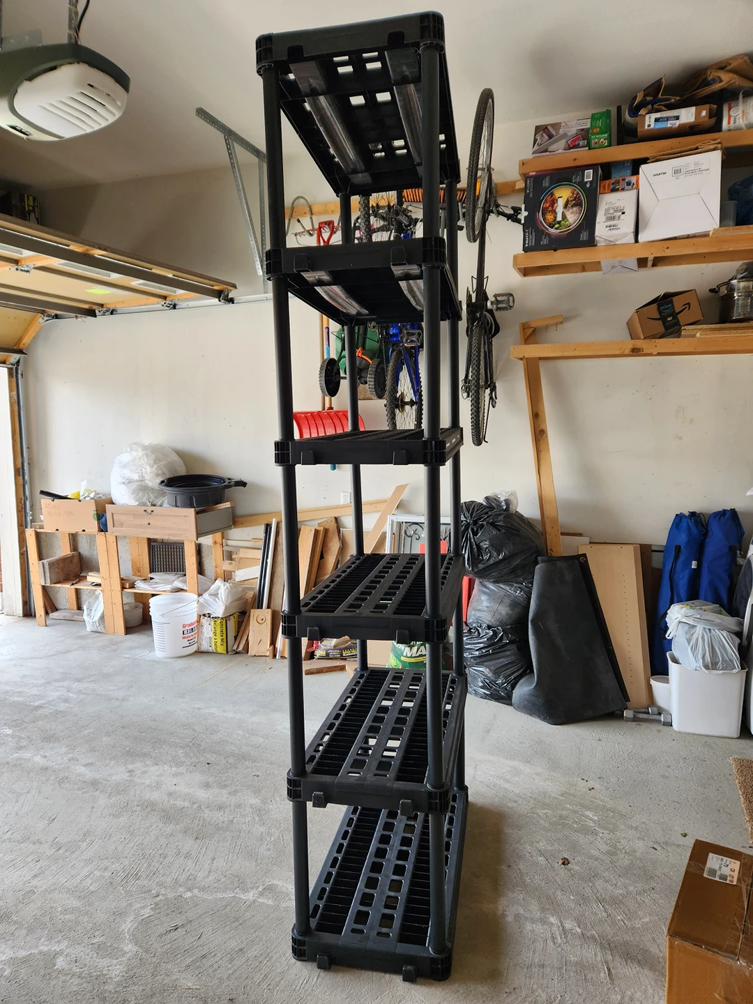 6 tier shelf unit 95"( 7 feet 11 inches) x 37" x 19" image indicator(5)