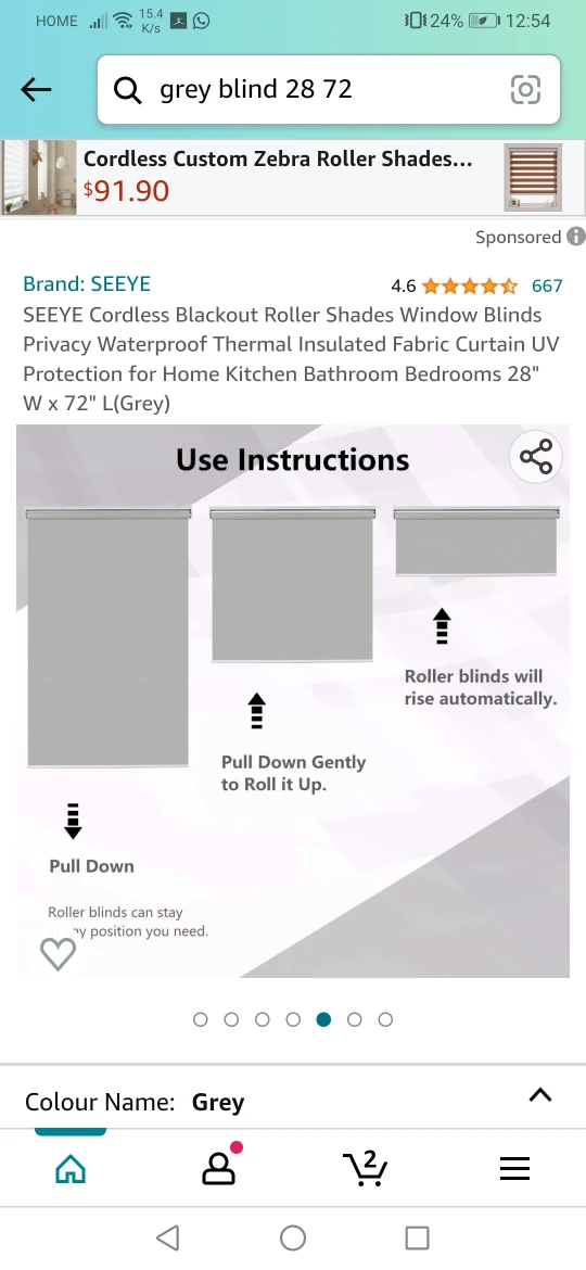 cordless gray blinds