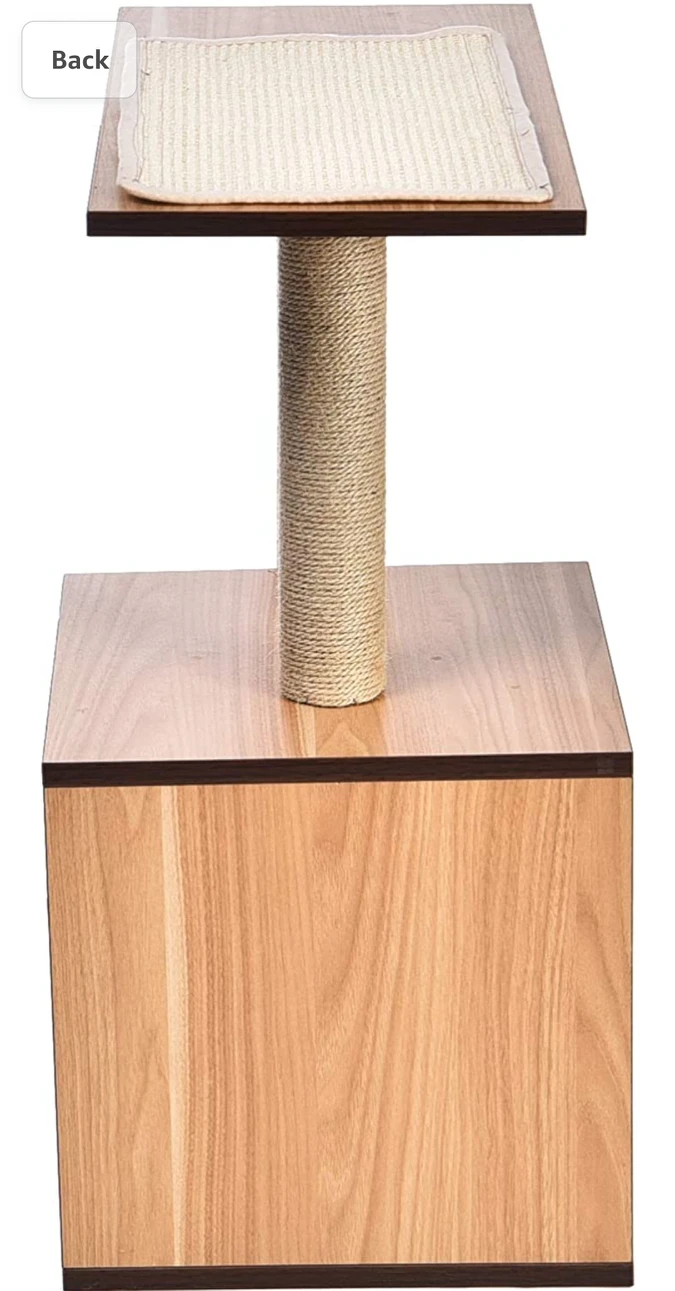 NEW! Dual Scratching Post Wooden Cat Tree Furniture image indicator(7)
