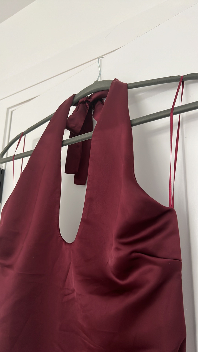 Jason Wu burgundy red evening dress - photo 5