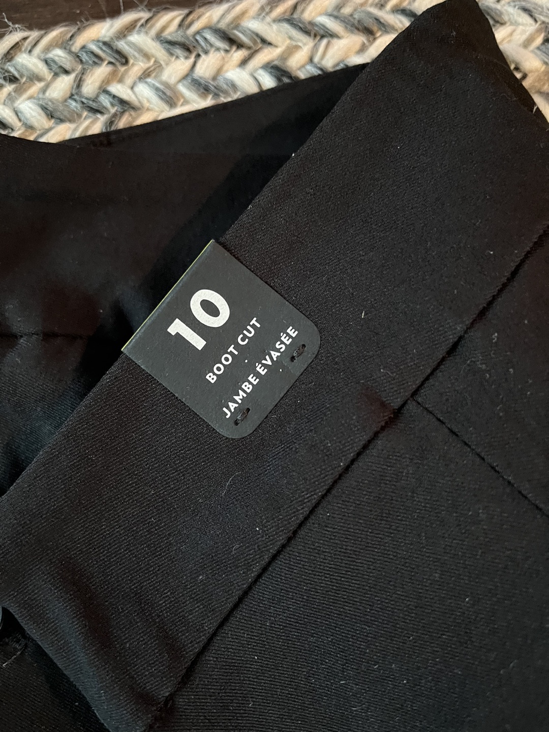 Black pull on size 10 pants image indicator(3)