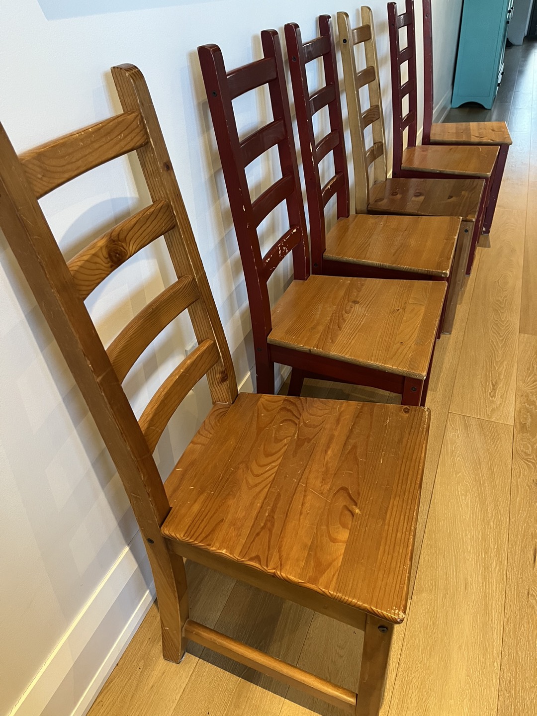 Wooden Dinning Chairs - set of 6 - photo 2