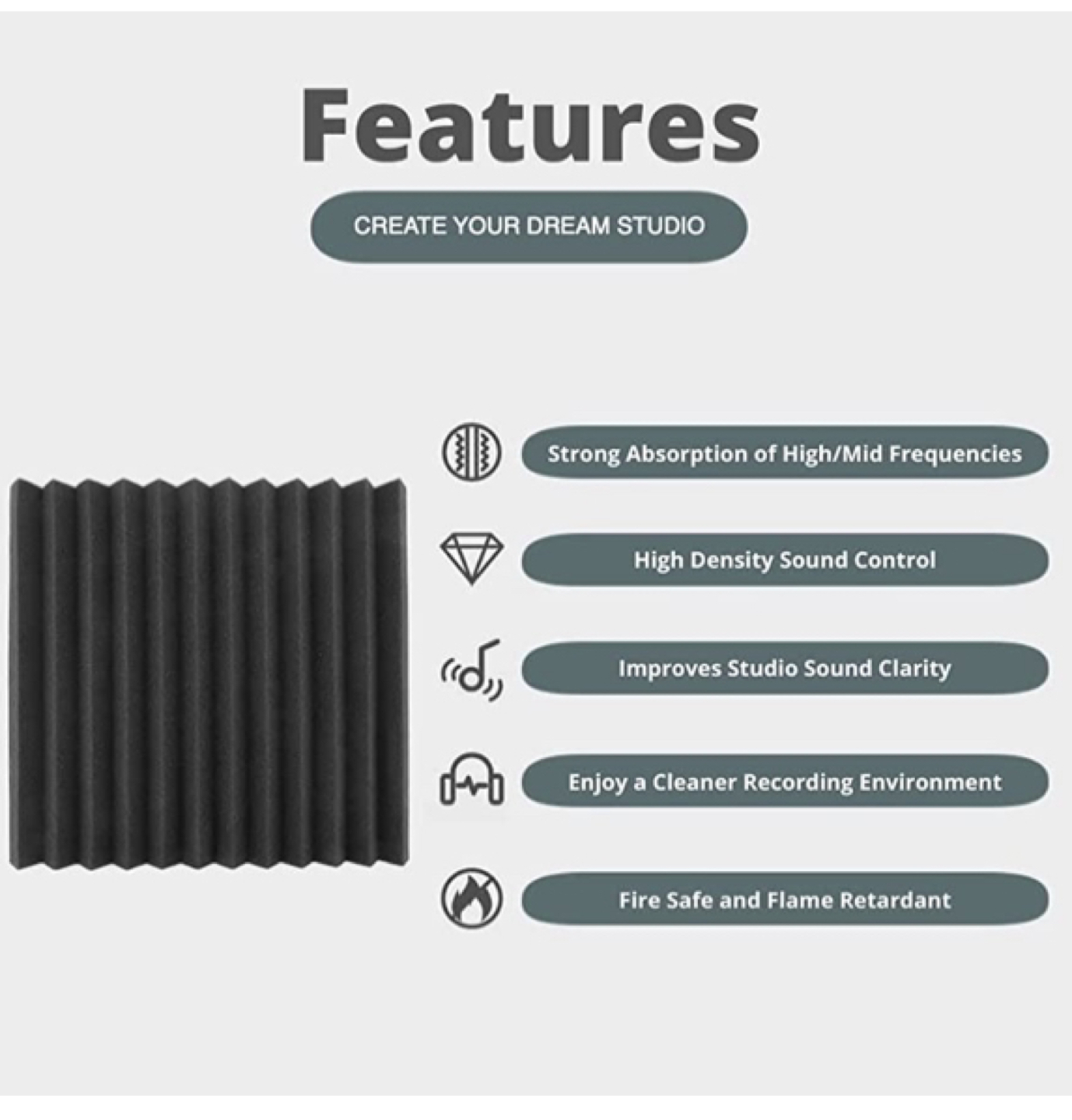 Acoustic Foam Panels image indicator(4)