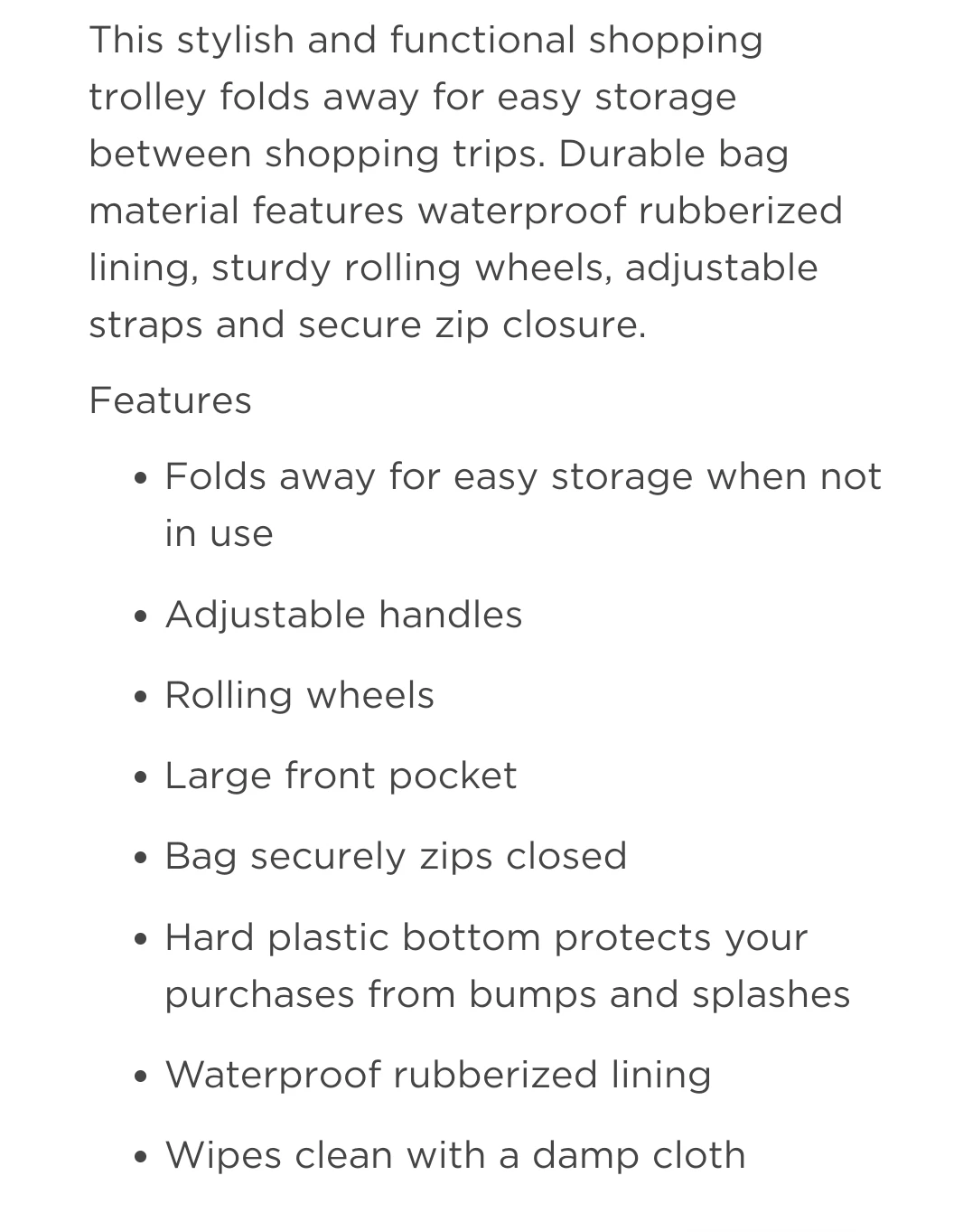 KSP foldable shopping trolley cart / tote bag on wheels image indicator(3)