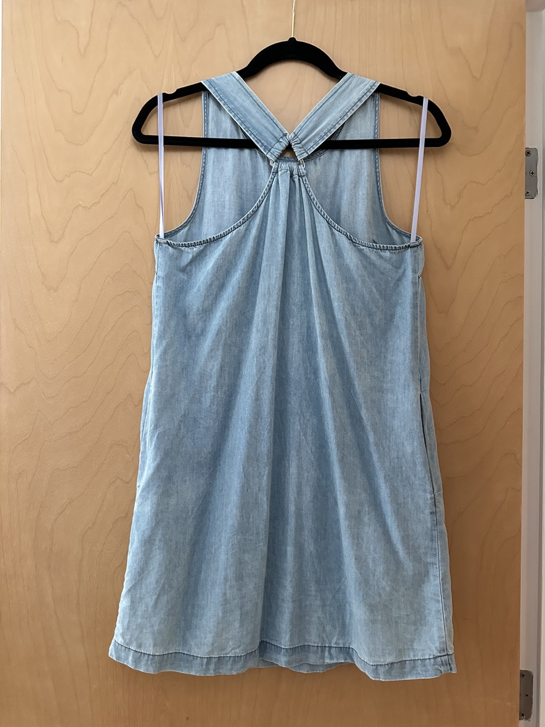 Little “Denim” Dress with Pockets - photo 2