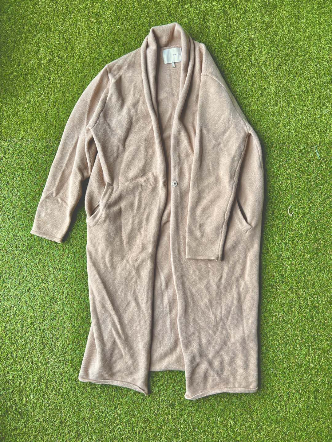 Oak Fort Beige Long Cardigan