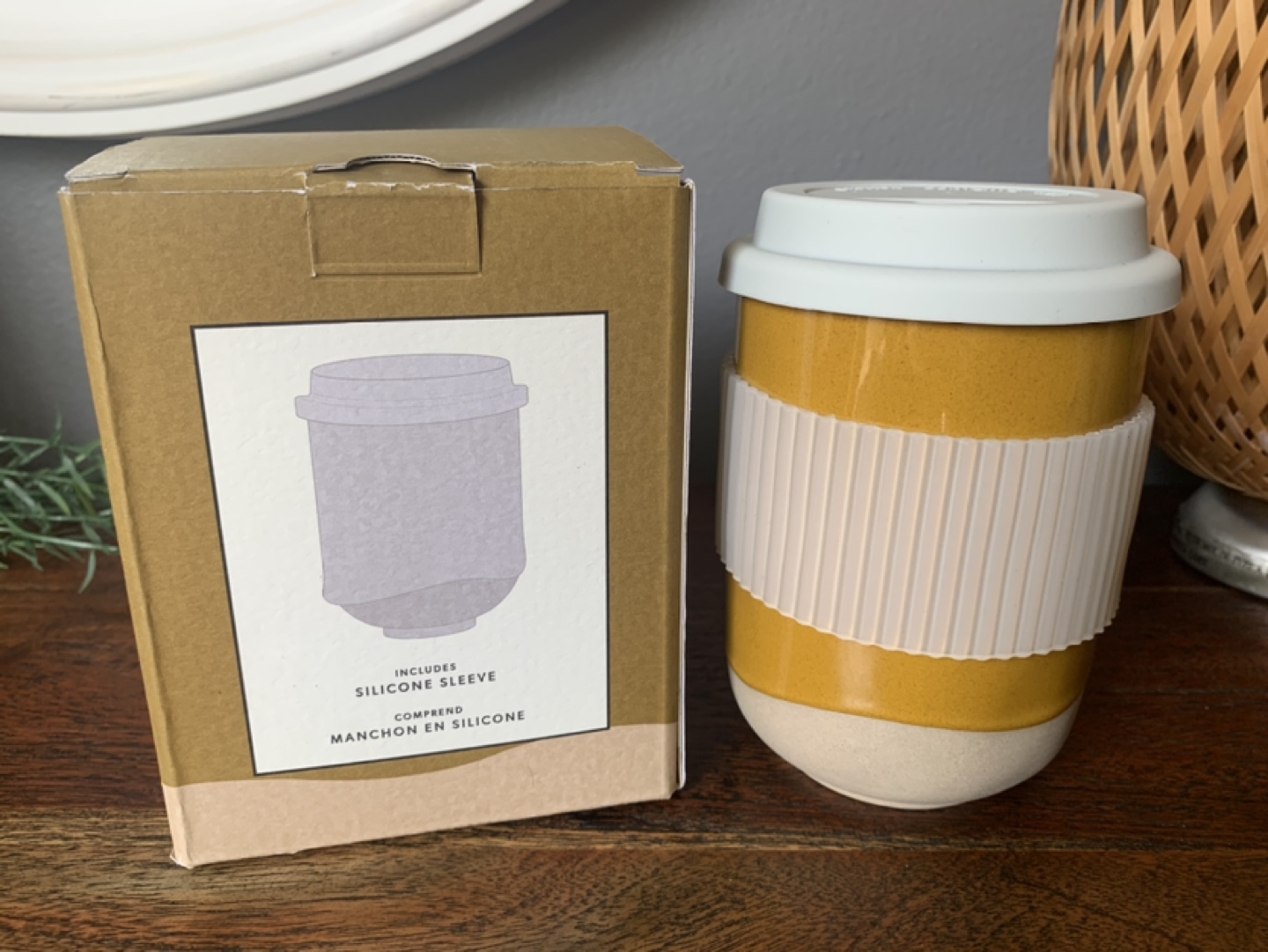 Ceramic Indigo travel cup