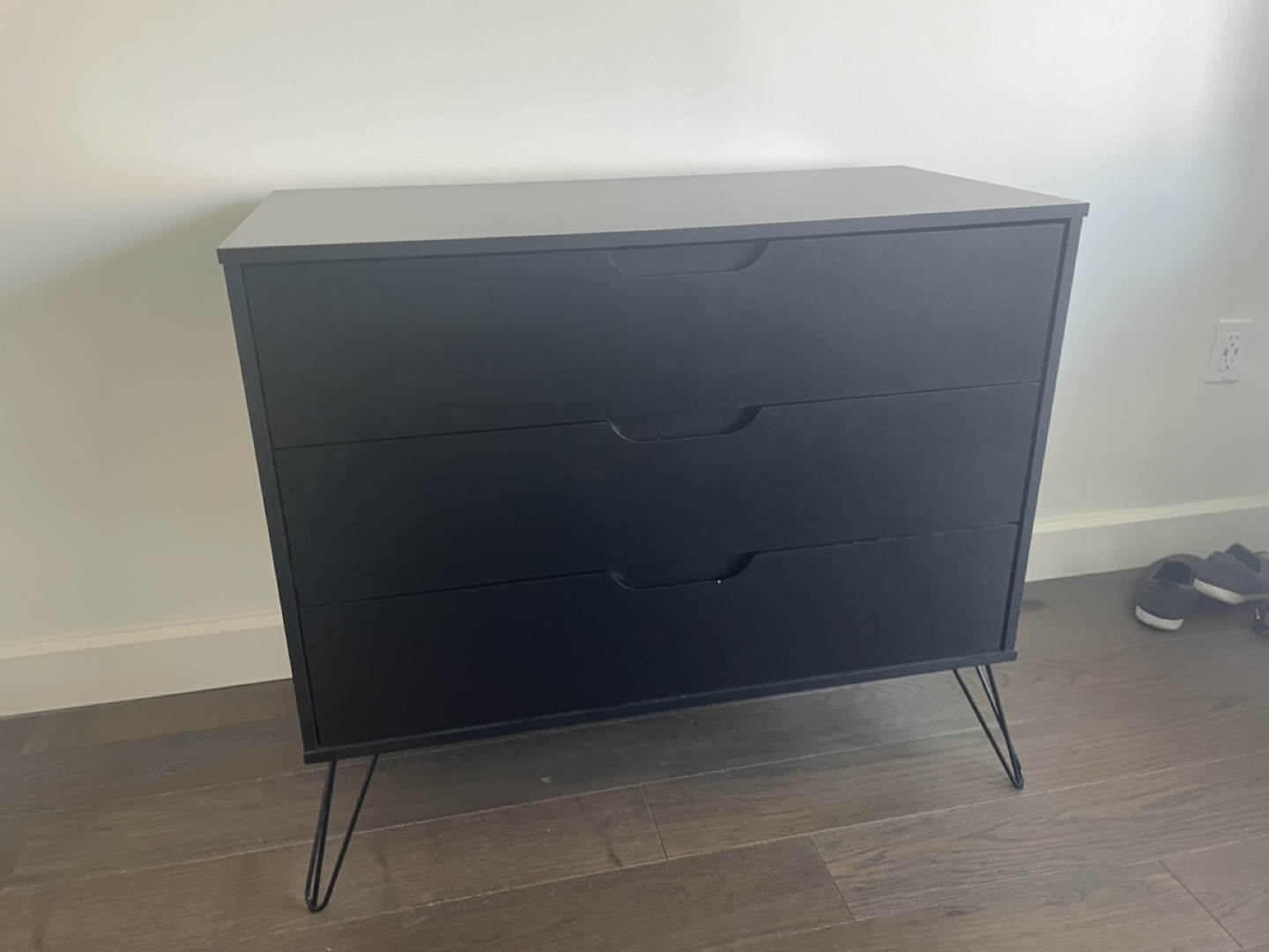 Black 3 Drawer Chest