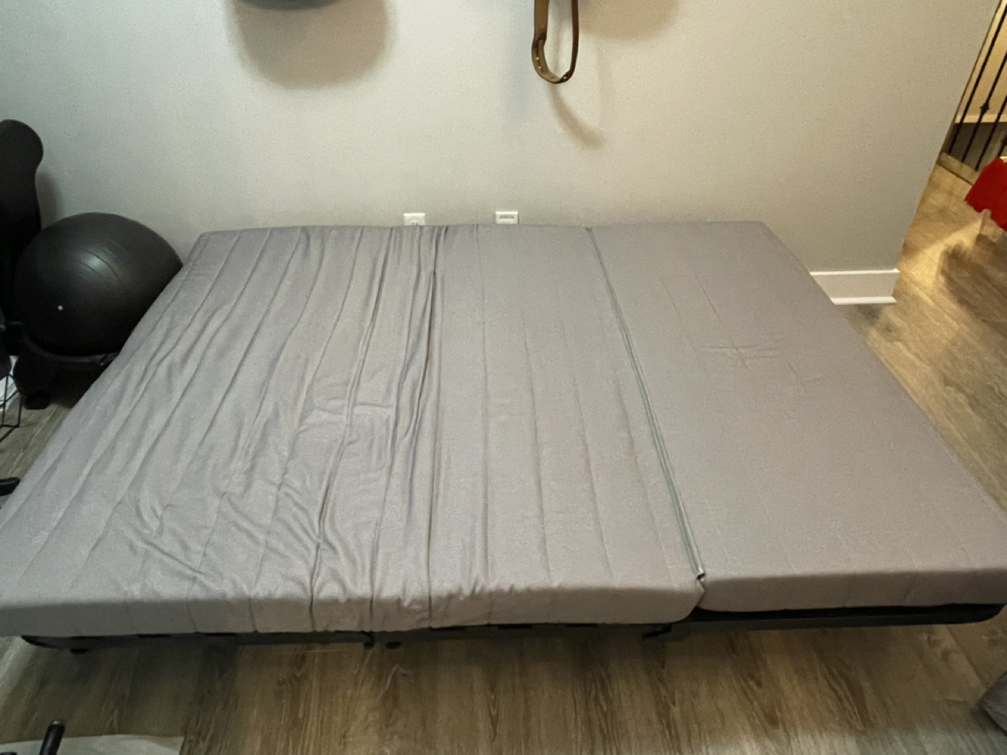 Perfect condition double IKEA sofa bed with cover - photo 4
