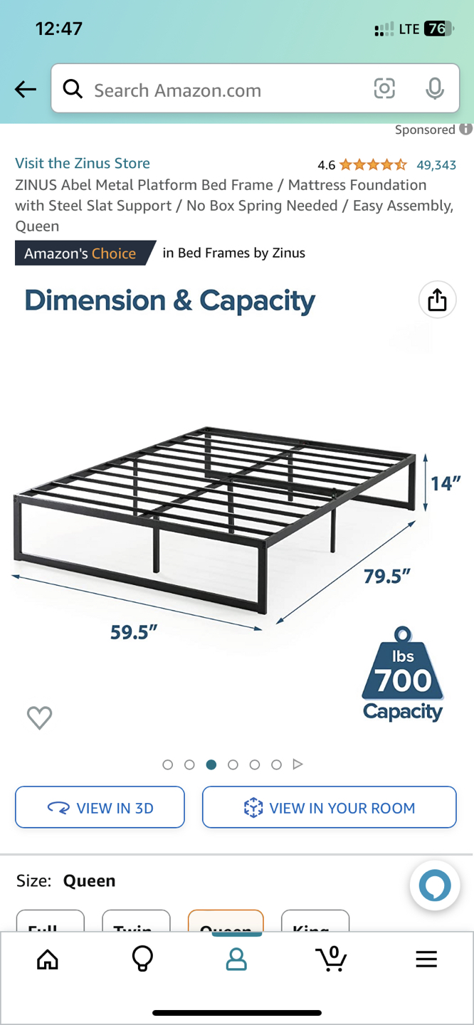 Queen size bed frame - photo 2