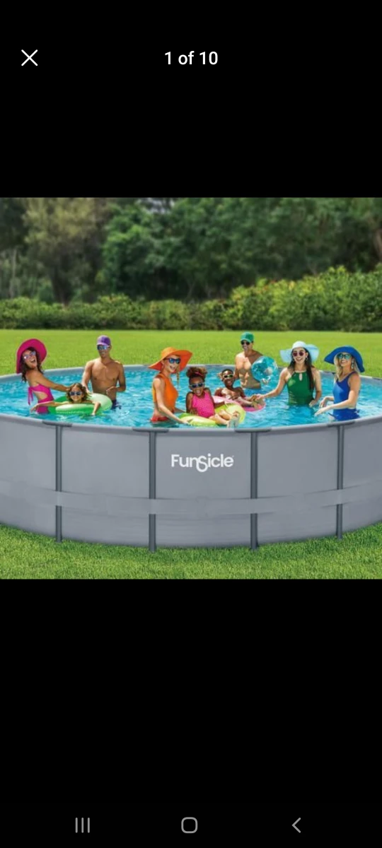 NEW Funsicle 18 ft Oasis Outdoor Swimming Pool Above Ground Pool thumbnail