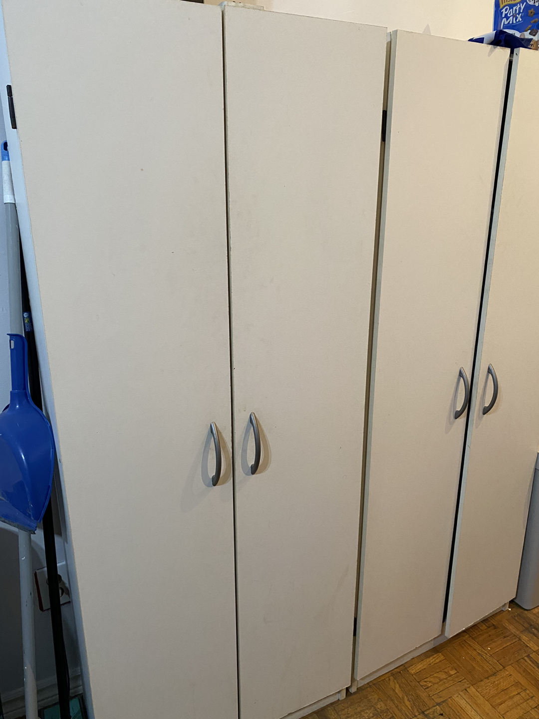 white cabinets