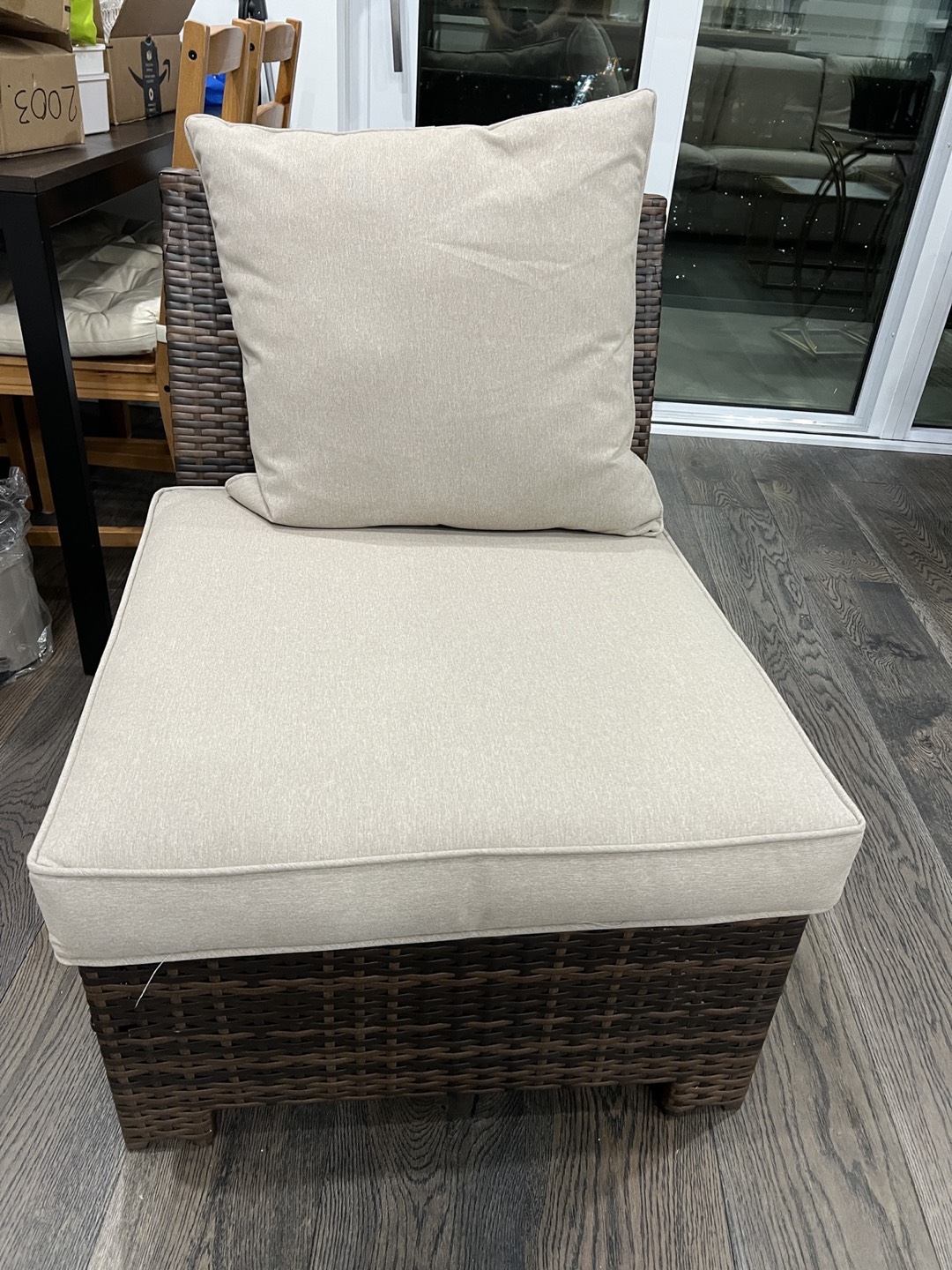 Wayfair Armless Patio Chair - photo 3