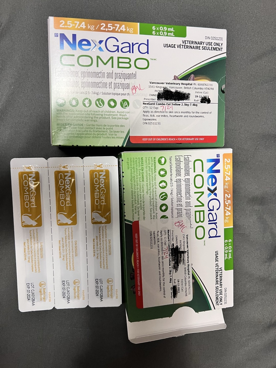 NexGard  Combo flea,tick,roundworm,tapeworm treatment for CATS thumbnail