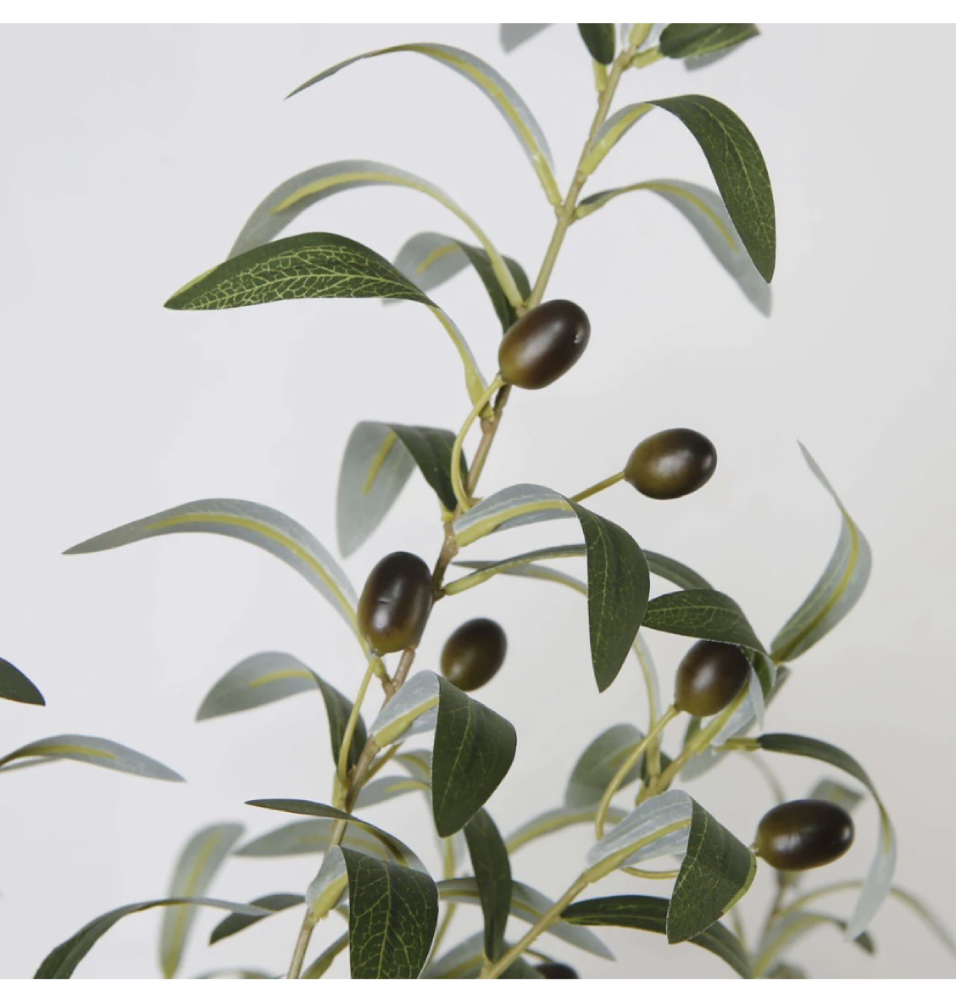 Artiplanto Faux Olive Tree Potted Plant with a Bamboo Planter - photo 2