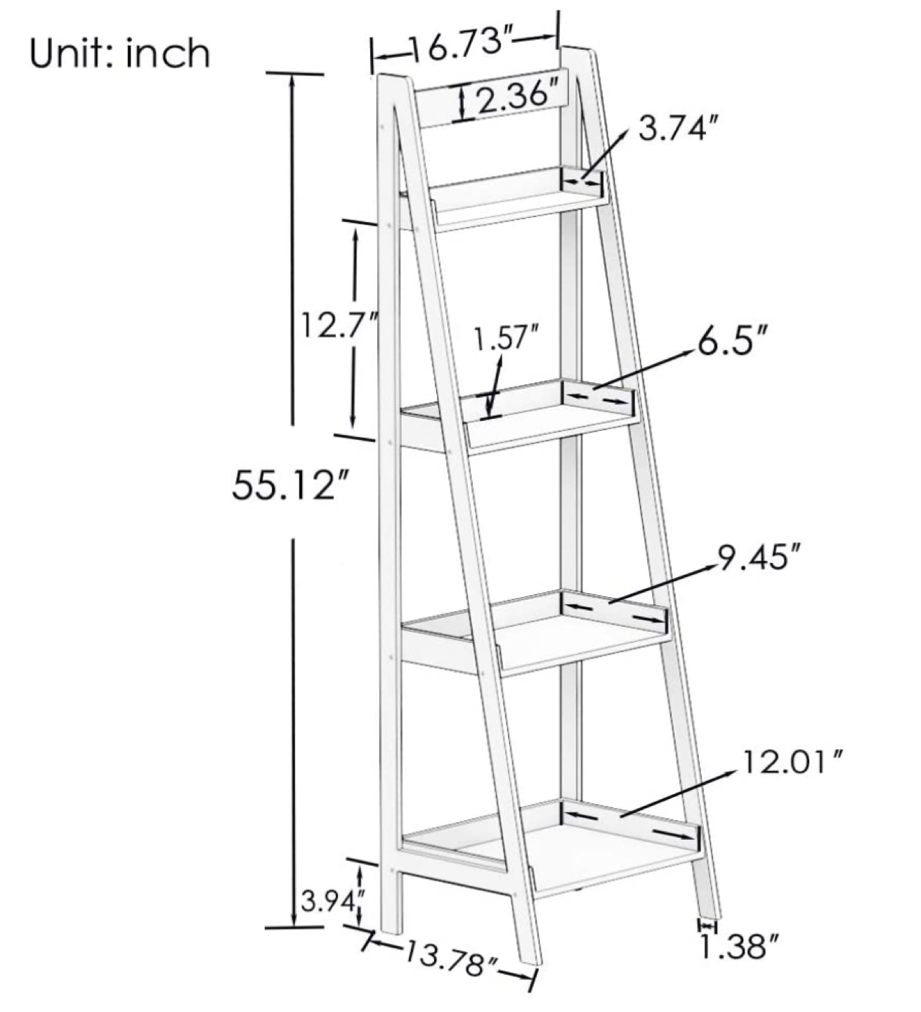 Unopened Bookshelf - wood/white - photo 4
