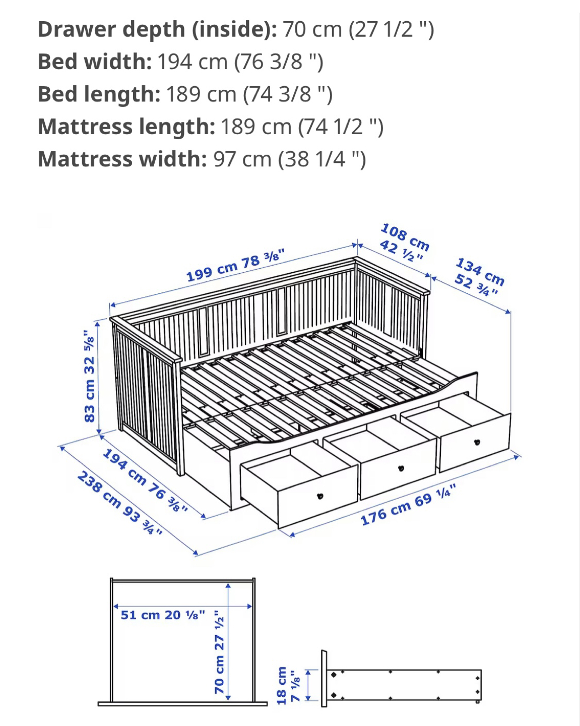 Extendable Bed with Storage - photo 2