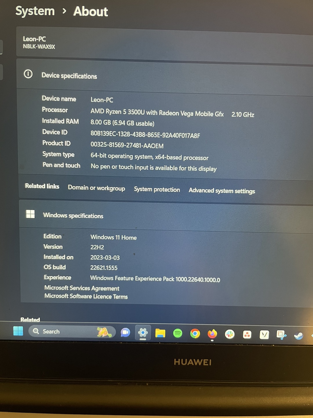 HUAWEI Laptop image indicator(4)