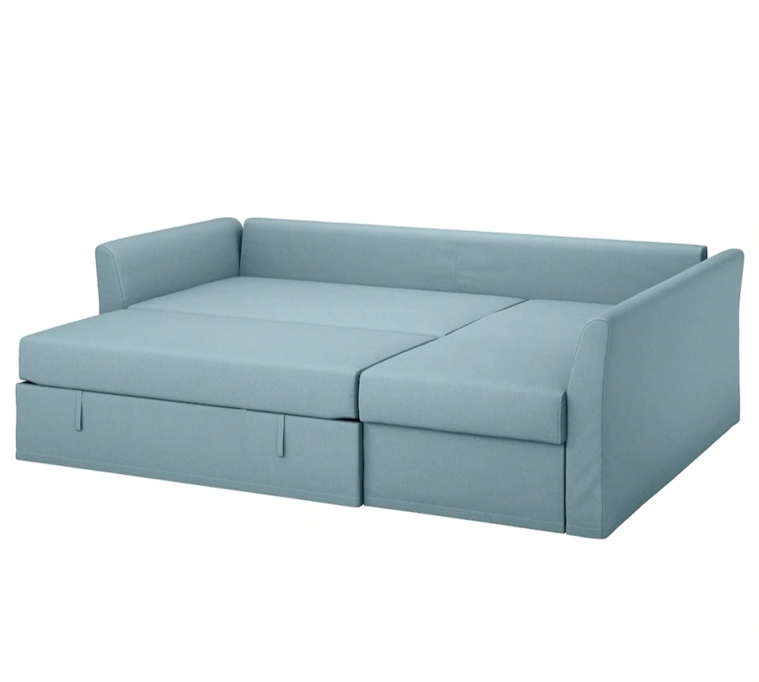 MOVING SALE! NEW PRICE :: Corner Sofabed, Light Blue - photo 2