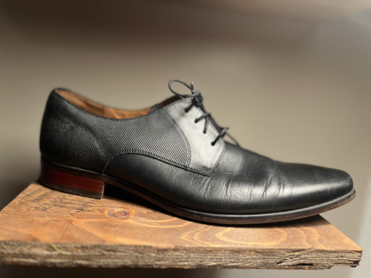 Florsheim Black Oxford Dress Shoes - Size 12 thumbnail