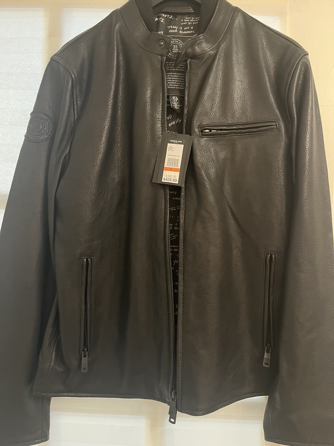 Brand New Kenneth Cole Leather jacket