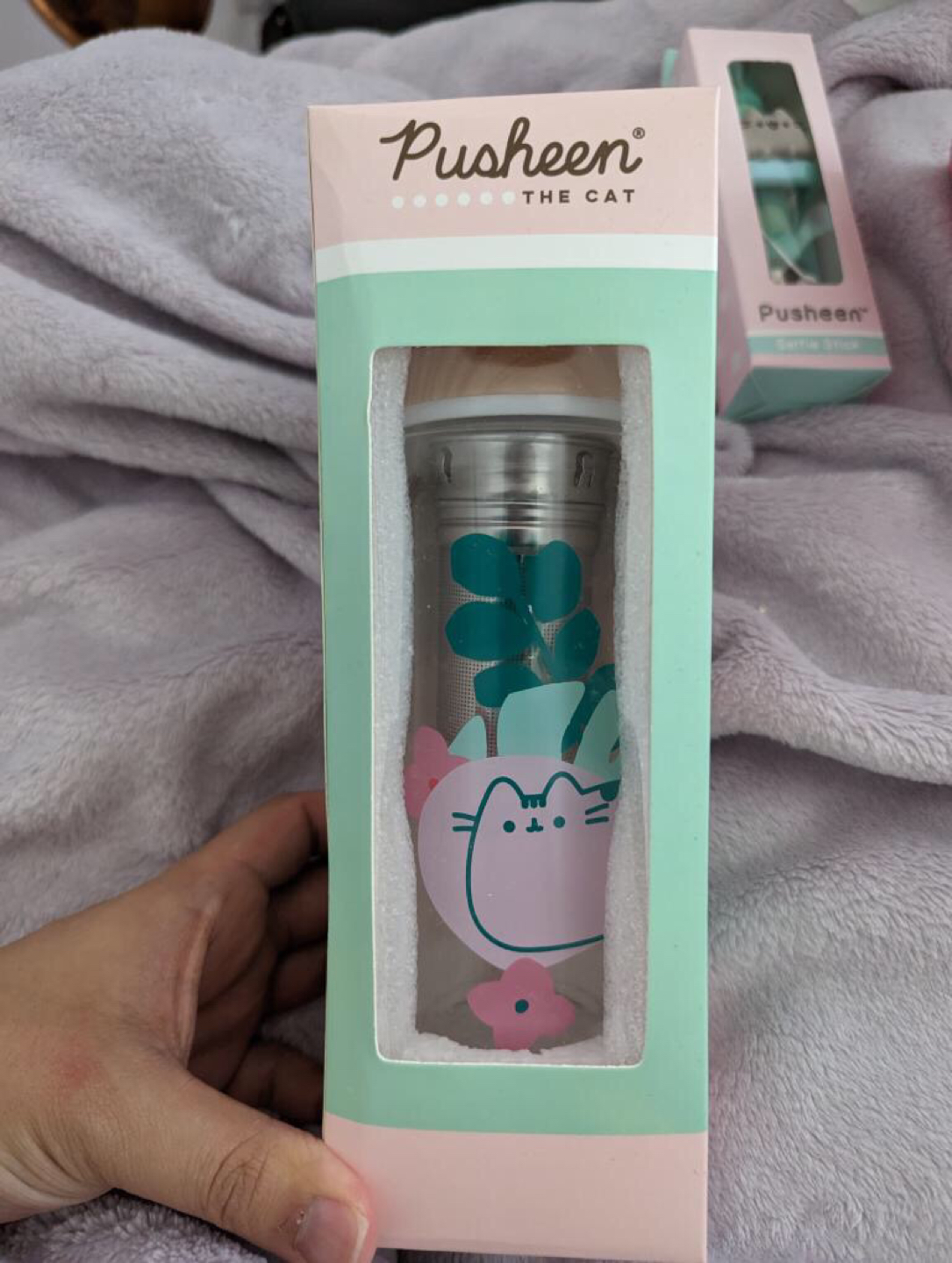 Pusheen Tea Steeping Glass Mug thumbnail